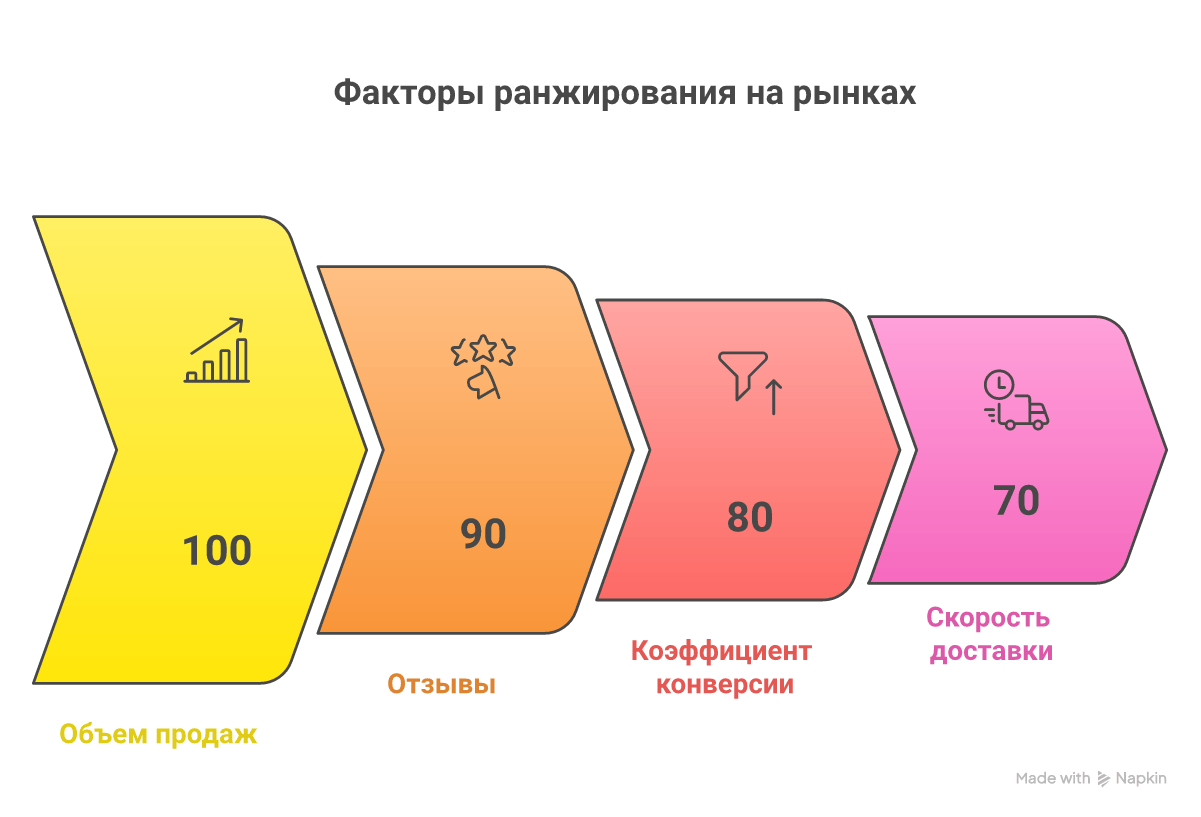 Факторы ранжирования товаров на маркетплейсах