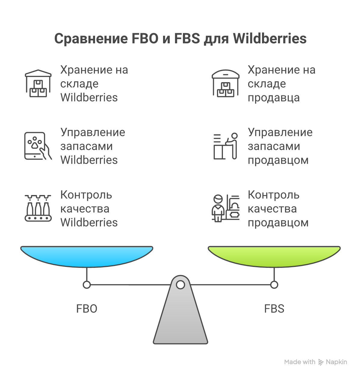 Сравнение схем логистики FBO и FBS
