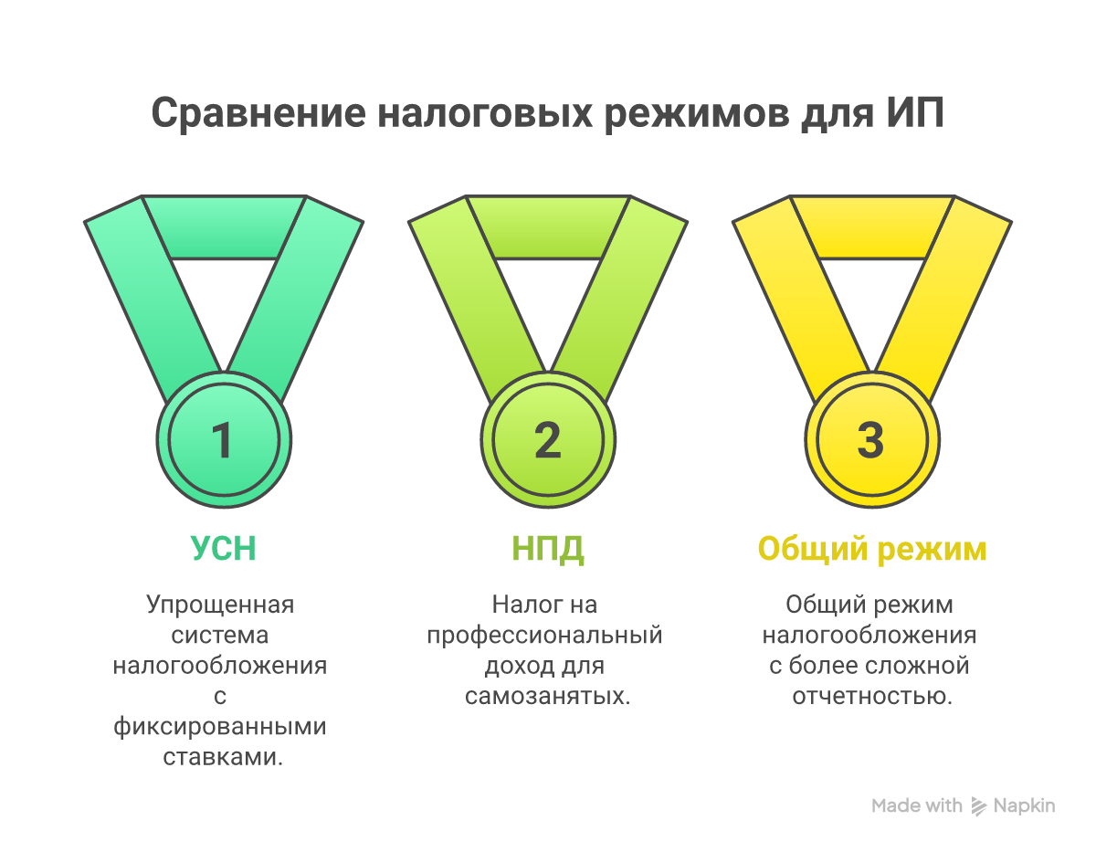 Сравнение систем налогообложения для ИП