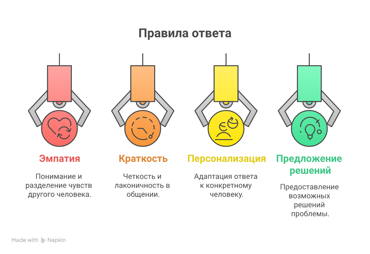 Рекомендации по ответам на негативные отзывы.