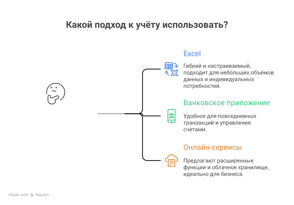 Подходы к учёту доходов и расходов