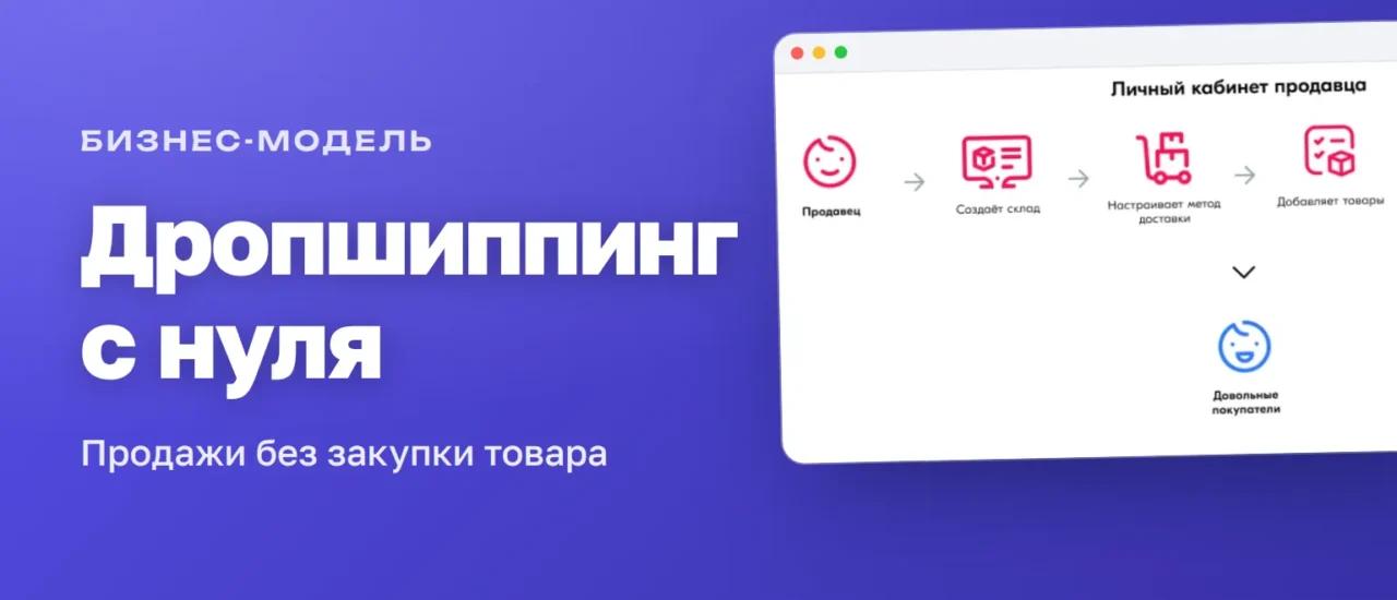Схема Ozon realFBS: продавец создаёт склад, настраивает доставку и сам отправляет заказы